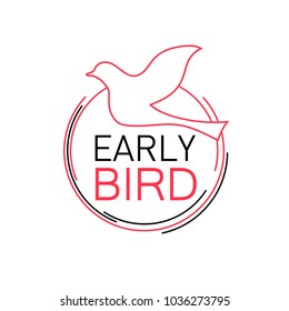 Early Bird Discount Sale Logo