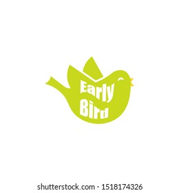 Early Bird Green Icon Clipart Image Stock Vector (Royalty Free ...