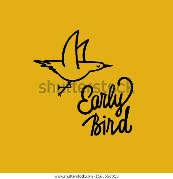 Early Bird Promotion Illustration 2 Stock Vector Royalty Free 1165556815