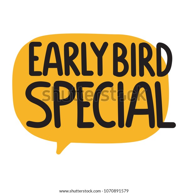 Early Bird Special Vector Illustration On Stock Vector (Royalty Free ...