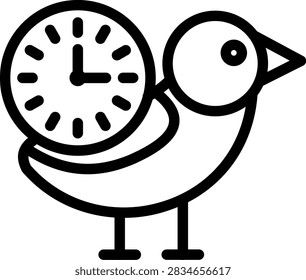 Early Bird Vector Design Icon Style
