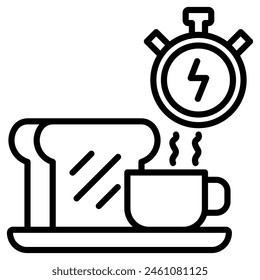 Early Bites icon line vector illustration