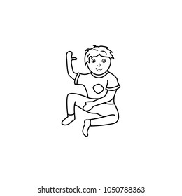 early boyhood icon. Element of generation icon for mobile concept and web apps. Thin line  icon for website design and development, app development. Premium icon on white background