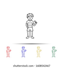 early boyhood multi color style icon. Simple thin line, outline vector of generation icons for ui and ux, website or mobile application