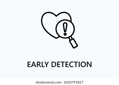 Early Detection icon or logo sign symbol vector illustration