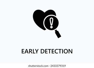 Early Detection icon or logo sign symbol vector illustration	