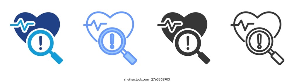 Early Detection icon set multiple style collection