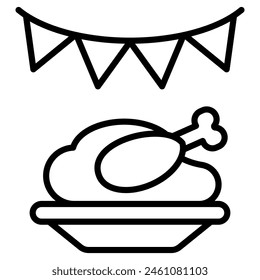 Early Feast icon line vector illustration