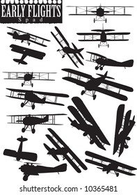 Early Flight, Spad Silhouettes