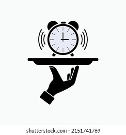 Icono temprano. Recordatorio, símbolo de salida o de inicio - vector.