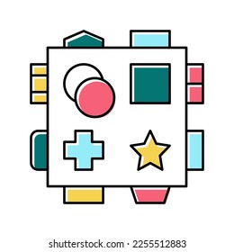 early learning toys color icon vector. early learning toys sign. isolated symbol illustration