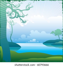 Early morning landscape