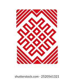 Early slavic symbols. Аncestors amulet. White background.