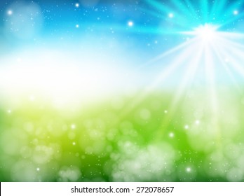 Early summer fresh green background