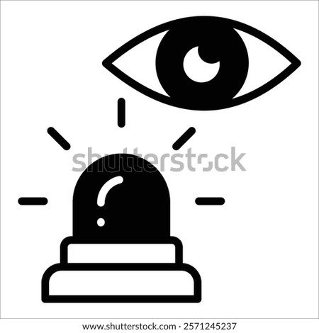 Early Warning Icon Element For Design