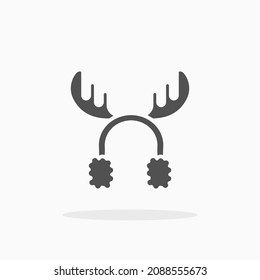 Earmuff icon. Solid or glyph style. Vector illustration. Enjoy this icon for your project.