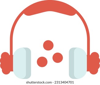 Earmuff Vector Icon Flat Style