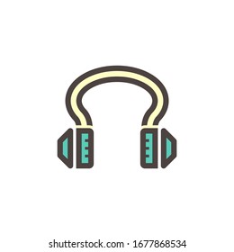 Diseño de icono de vectores de Earmuff o de equipo de seguridad.