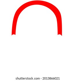 Escándalo, lindo, de estilo mínimo ilustración vectorial de un pedazo de ropa de invierno en blanco y rojo, con vibraciones de Navidad.