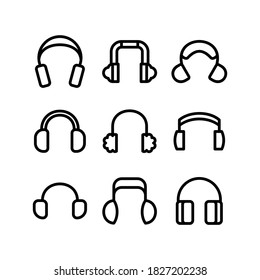 earmuffs icon or logo isolated sign symbol vector illustration - Collection of high quality black style vector icons
