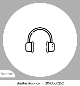 Earmuffs icon sign vector,Symbol, logo illustration for web and mobile