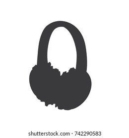 Earmuffs icon, vector illustration design. Winter collection.