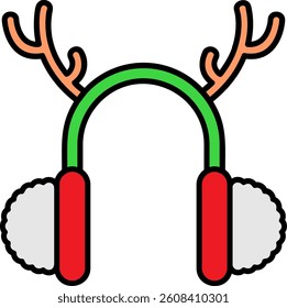 Earmuffs Line vector Icon Design