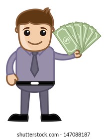 Earn Cash - Vector Illustration