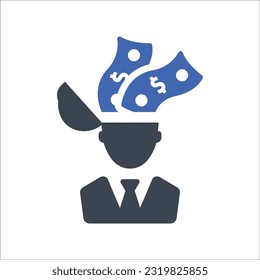 Icono de la idea ganada, Gráficos vectores