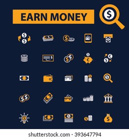 earn money icons
