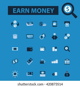 earn money icons
