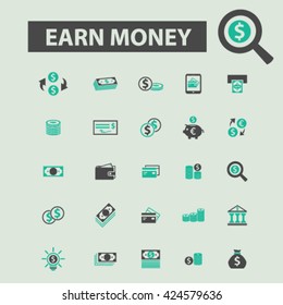 earn money icons
