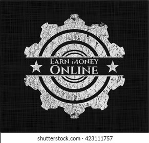 Earn Money Online chalk emblem