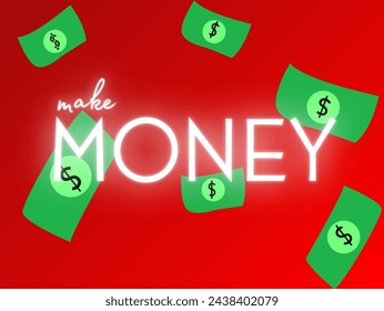 Ganar Dinero Vector - Diseño increíble