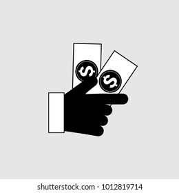 Earn money vector design isolated