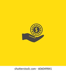 Earn money vector icon
