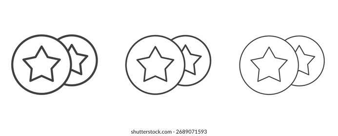 Icono de punto de ganancia en estilo de arte de línea para la colección de diseño