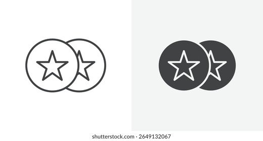 Icono de punto de ganancia Signo de Vector de contorno