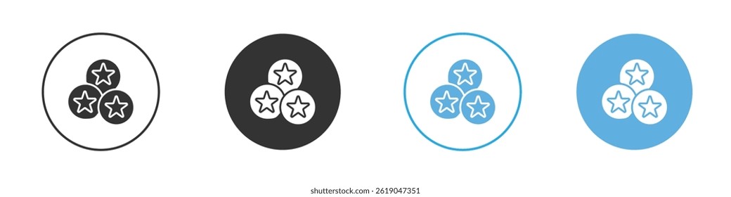 Earn point icon simple flat vector icon pack
