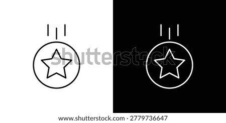 Earn point icon vector illustration sign symbol. linear design