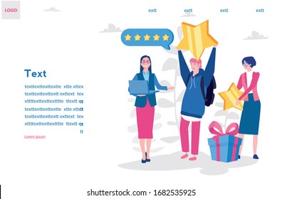 Earn Point, Loyalty program and get rewards, Vector illustration for web banner, infographics, mobile