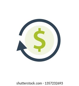 Earn reward icon. Clipart image isolated on white background