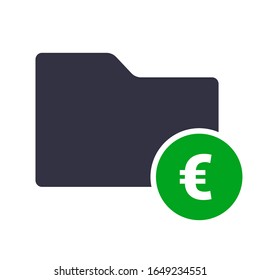 earning folder single icon design vector illustration. EPS 10