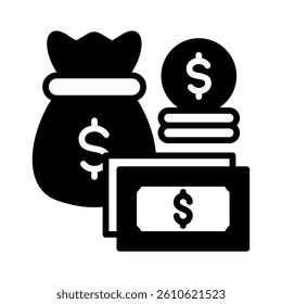 Earning Icon Element for Design
