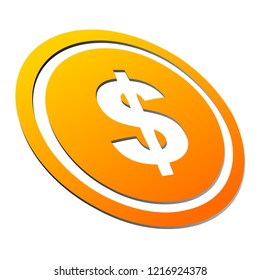 earning icon, with hand and coin shape