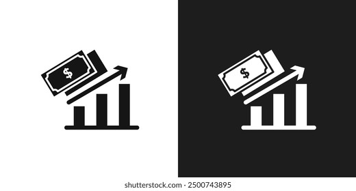 Earning icon line art vector