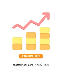 paquete de iconos de ganancia aislado en fondo blanco. para el diseño de su sitio web, logotipo, aplicación, interfaz de usuario. Ilustración gráfica vectorial y trazo editable. EPS 10.