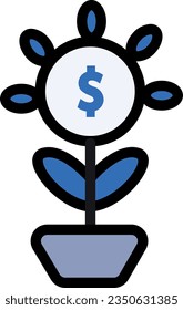 Earning icon: "Portraying the concept of generating income, financial success, and wealth accumulation."