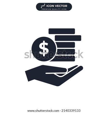 earning icon symbol template for graphic and web design collection logo vector illustration