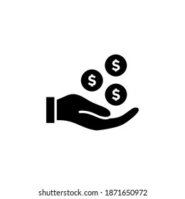 Earning icon symbol vector design